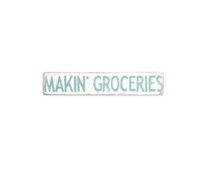 Making groceries sign