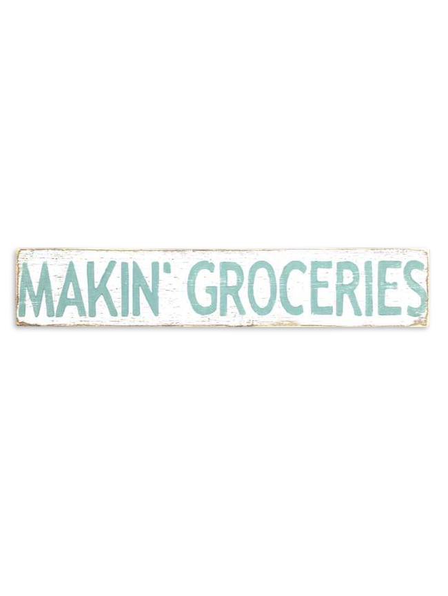 Making groceries sign