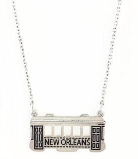 New Orleans Streetcar Necklace in Silver