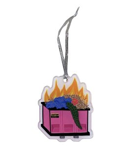 2021 Dumpster Fire Acrylic Ornament