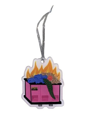 2021 Dumpster Fire Acrylic Ornament