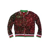 Red & Green Sequin Christmas Jacket
