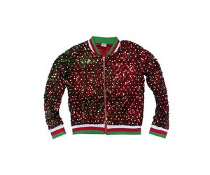 red sequin jacket