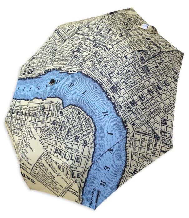 New Orleans Map Umbrella