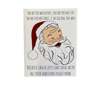Santa Can't Deal Card