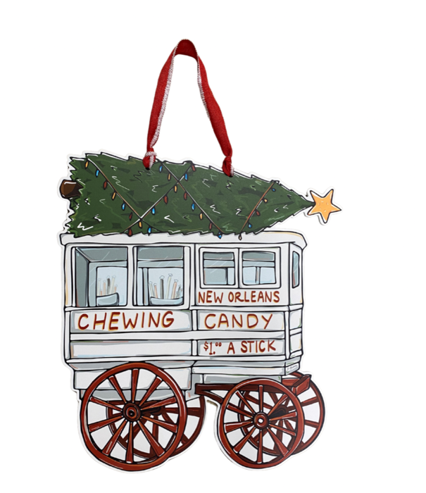 Home Malone Christmas Candy Cart Door Hanger