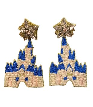 Beaded Castle Earrings