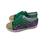 Mardi Gras Glitter No Tie Sneakers