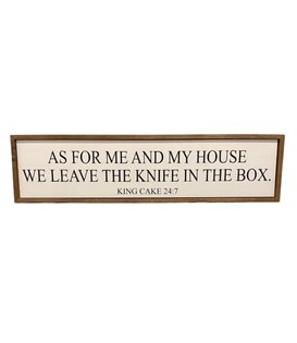 King Cake Knife in the Box Sign