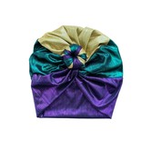 Mardi Gras Shimmer Turban w/Knot