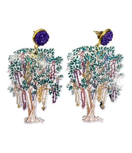 Bead Tree Earrings