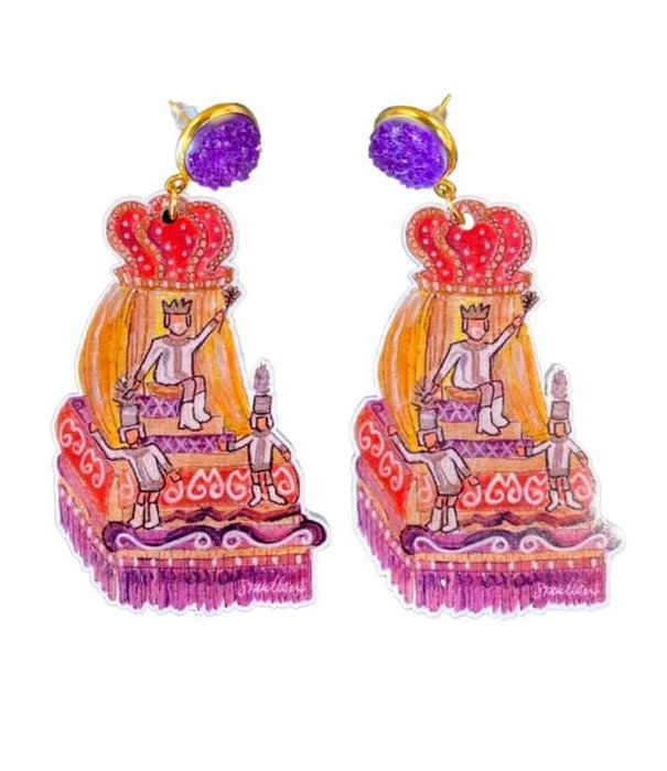 Kings Float Earrings