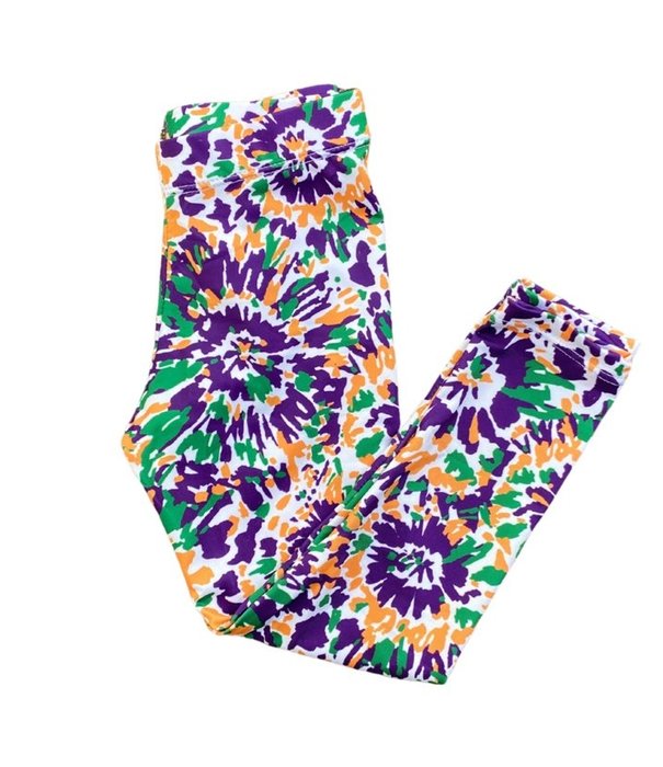 Mardi Gras Abstract Leggings, Kids