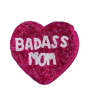 Badass Mom Beaded Pouch