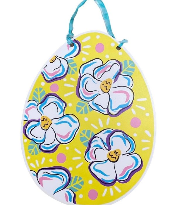 Easter Egg Door Hanger, Yellow