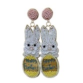 Happy Easter Bunny Earrings