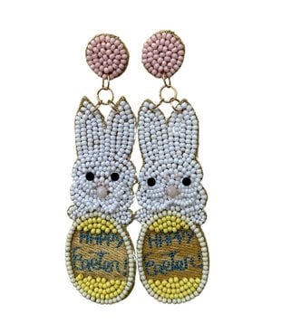 Happy Easter Bunny Earrings