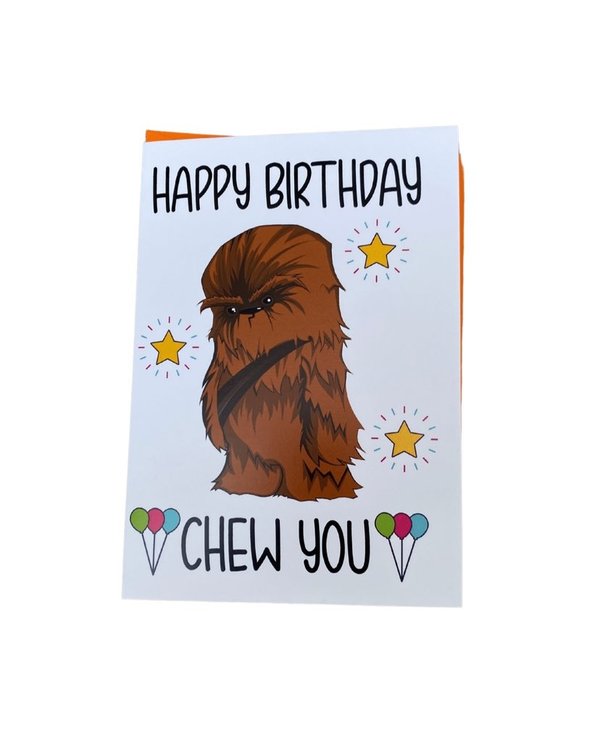 Happy Birthday Chew You Card