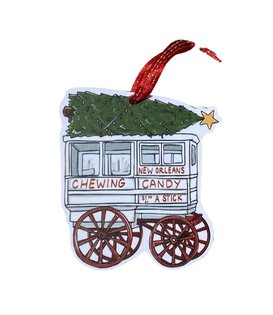Christmas Candy Cart Ornament
