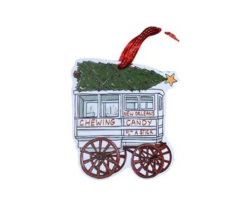 Christmas Candy Cart Ornament