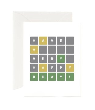 Have a Very Happy Birthday! Wordle Card