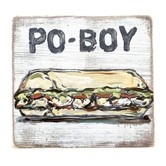 Po-Boy Wood Sign