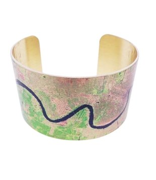 New Orleans Map Cuff