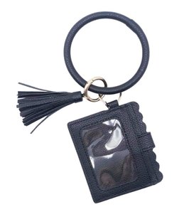 Ring Wristlet Wallet, Black