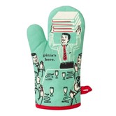 Pizza's Here Oven Mitt