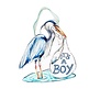 It's a Boy Blue Heron Door Hanger