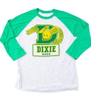 Dixie Beer Long Sleeve Baseball Tee