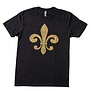 Black & Gold Fleur de Lis Tee