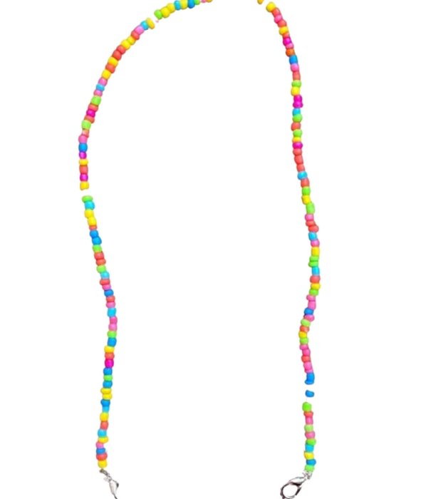 Neon Beaded Face Mask Chain