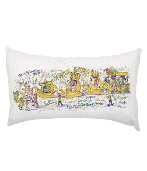 Mardi Gras Lumbar Pillow