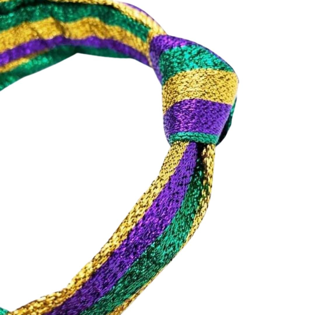 Mardi Gras Tinsel Mouse Ears Headband - Fleurty Girl