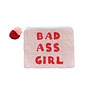 Bad Ass Girl Beaded pouch