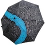 New Orleans Map Umbrella, Black