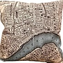 NOLA Vintage Map Pillow