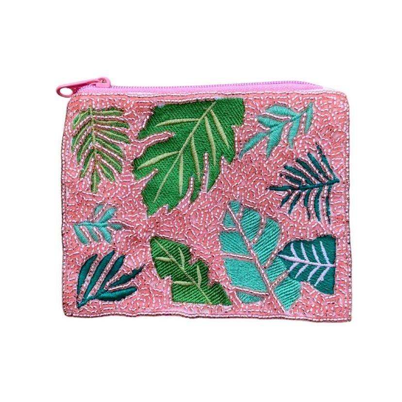 Rose All Day Marrakech Handmade Palm Leaf Oversized Clutch - James Ascher