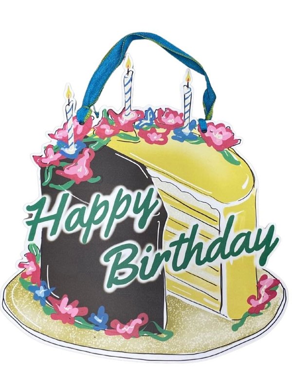 Doberge Birthday Cake Door Hanger