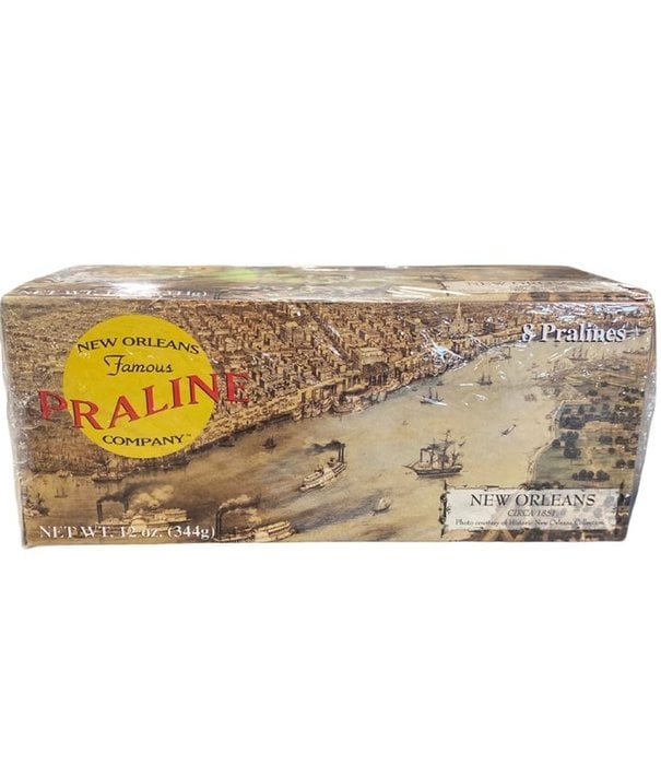 New Orleans Famous Praline Company Pralines, Box of 8 Large