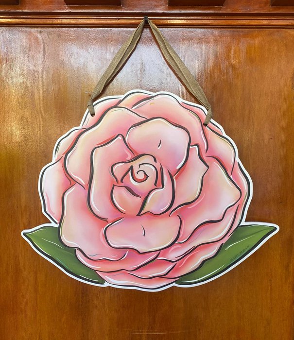 Camellia Door Hanger