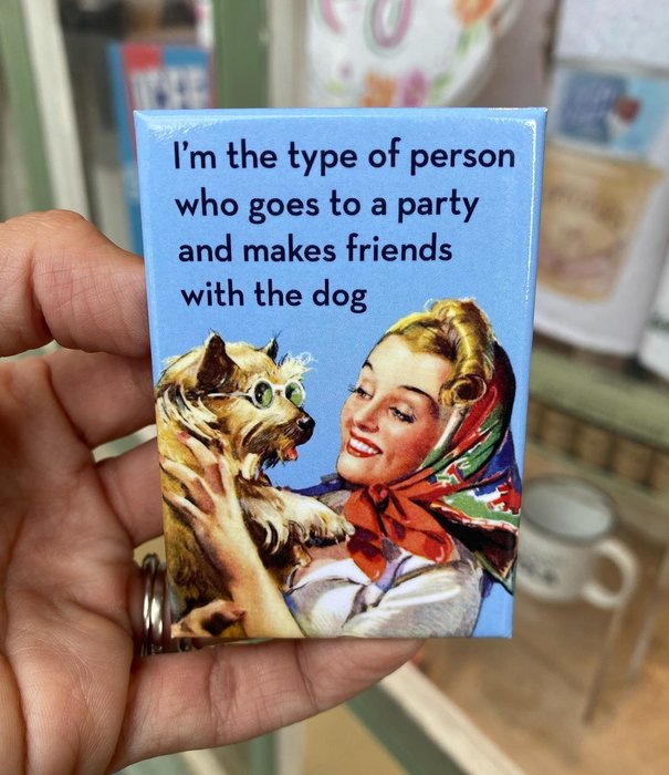 Makes Friends with the Dog Magnet