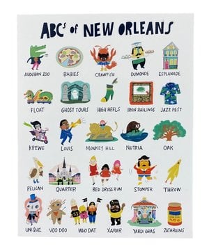 ABC's of New Orleans Poster