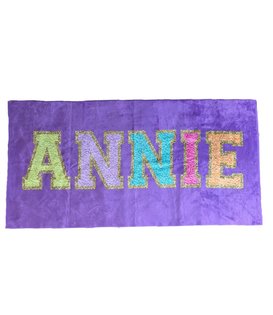 Custom Varsity Letter Beach Towel