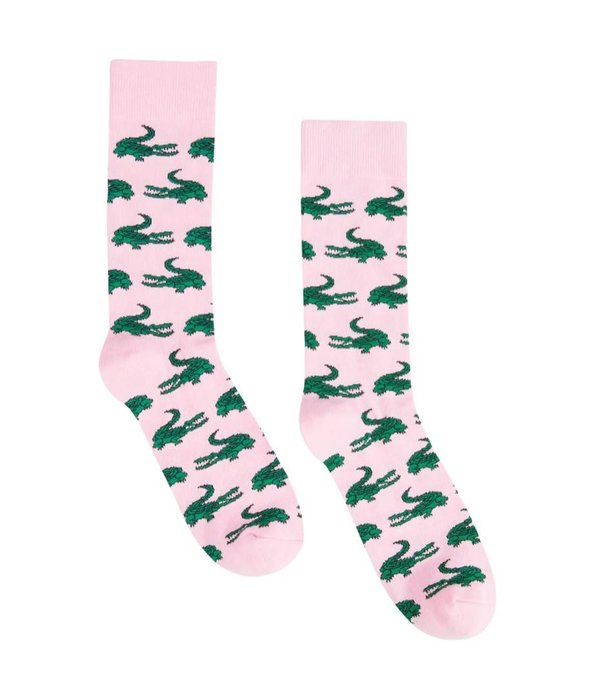 Bonfolk Pink Gator Socks