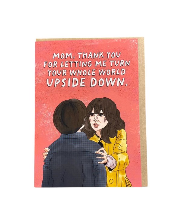 Mom Thanks Upside Down Card
