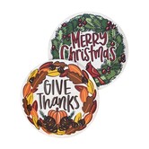 Merry Christmas/Give Thanks Door Hanger