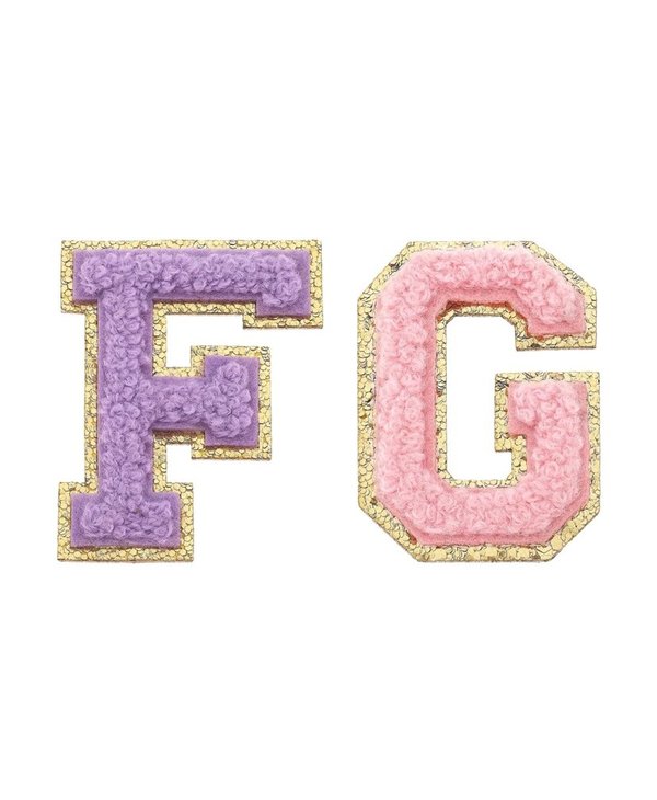 Glitter Varsity Letter Adhesive Patch