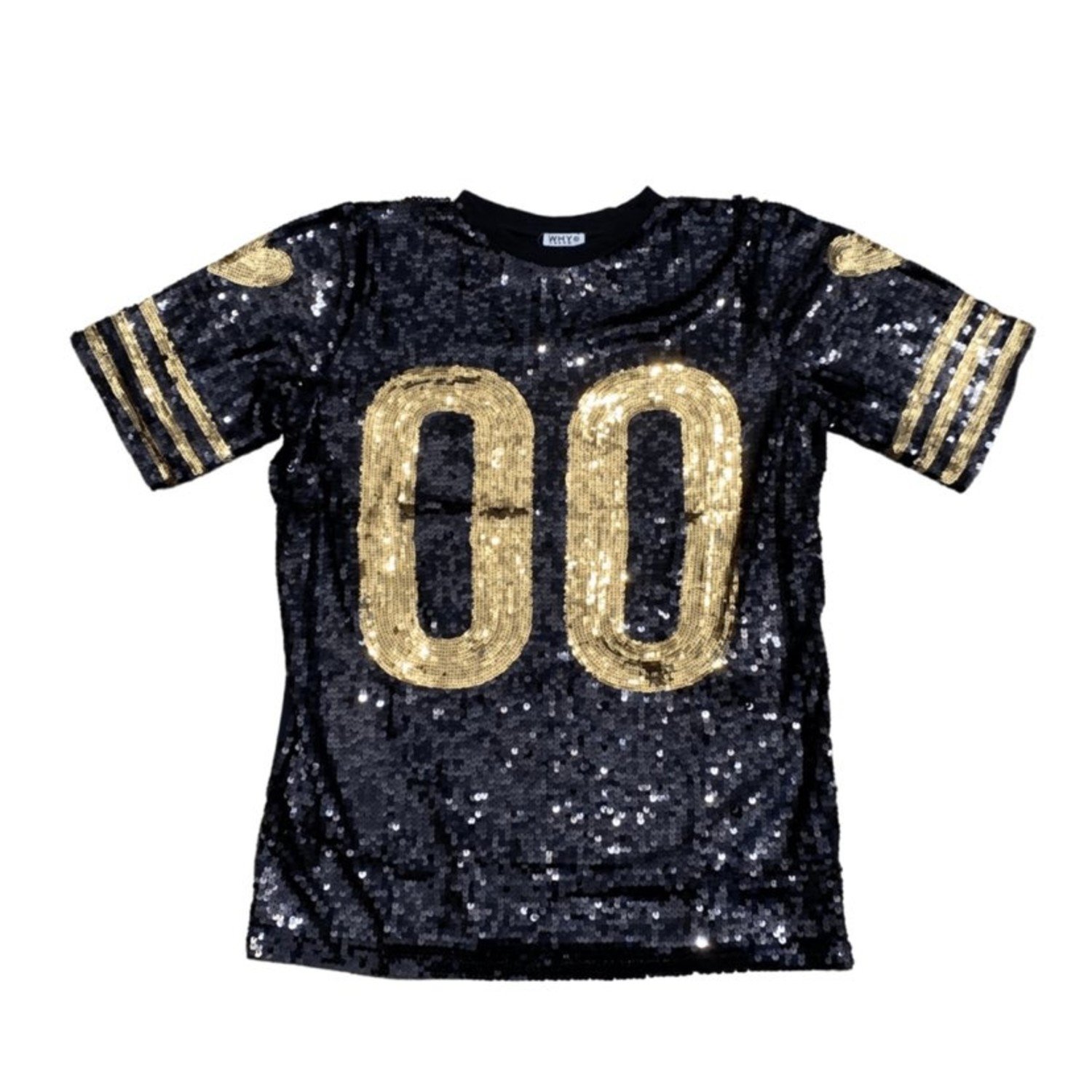 Wholesale YIZHIQIU 2XL New Orleans Black and Gold Saint sequin football  jersey From m.